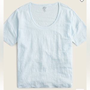 J.Crew Relaxed linen scoopneck T-shirt